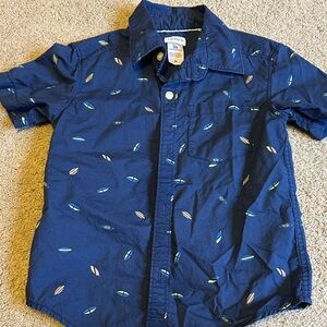 Carter's Navy Surfboard Print Shirt
